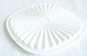 Sello Servalier de repuesto Tupperware blanco ~ se adapta a cuencos cuadrados de 6" ~ #841 nuevo - Imagen 1 de 3