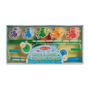 Melissa & Doug Catch & Count Magnetic Fishing Game 2 Poles 10 Fish For Kids 3 + - Picture 1 of 5