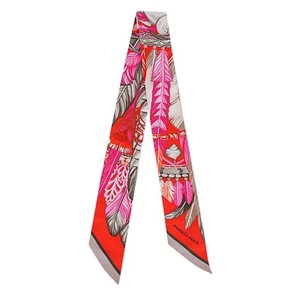 Hermes Twilly Danse Pacifique Naranja Fucsia Caqui - Imagen 1 de 7