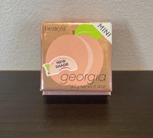 BENEFIT BNIB GEORGIA BLUSH MINI 4.0g with brush and mirror. New & Authentic - Picture 1 of 4