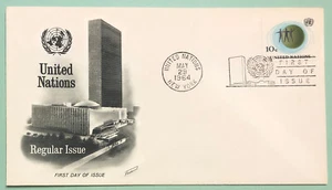Sc UN 127 Definitive 1964 10c Regular Issue United Nations FDC Fleetwood Cover - Picture 1 of 2