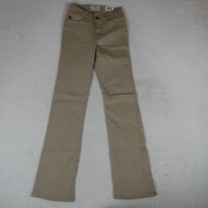 Vintage Todd Oldham Pants Women Size 27 Tan Ginger Stretch Twill - Picture 1 of 21
