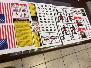 NUEVO kit de calcomanía de seguridad para carretillas elevadoras SY1711 Kit compatible con OSHA - Imagen 1 de 5