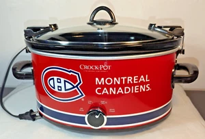 MONTREAL CANADIENS Crock Pot ~ Tested & works! hockey NHL slow cooker appliance - Picture 1 of 16