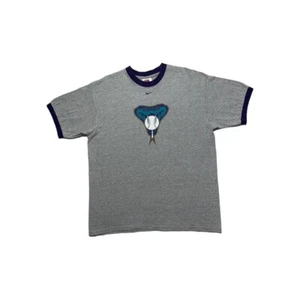 Vintage Arizona Diamondbacks Nike Center Check Ringer T-Shirt - Picture 1 of 4