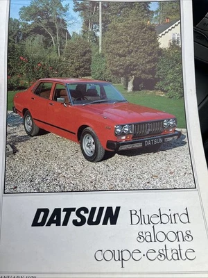The Datsun Bluebird Car Sales Info Brochure Collectable From January 1979 - Image 1 of 3