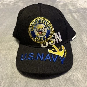 Baseballmütze US Navy United States Navy Militär schwarz blau und gelb - Bild 1 von 11