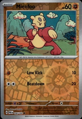 Mienfoo Reverse Holo Common SV04: Paradox Rift 096/182 NM - Image 1 of 2