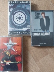 3 x BRYAN ADAMS Cassette Tape Albums - ☆Joblot/Bundle - All Pictured!☆ - Picture 1 of 3
