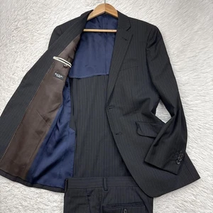 Authentic Paul Smith Super110 Striped Suit with Backless Detailing and Pants Set - Picture 1 of 24