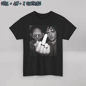 Lord of the rings Frodo Gollum Smeagol Funny LOTR cotton Black - Picture 1 of 7