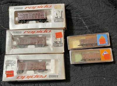 5 Frieght Car Trains N-Scale Cattle Cars #A48 C-7 US Seller - Image 1 of 4