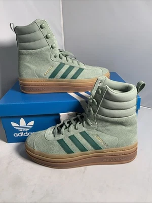 Adidas Gazelle Boots Silver Green Gum Women's ID6982 Size Uk 8 New In Box - Image 1 of 4