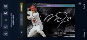 Topps Bunt 25 Digital - Legendary Mike Trout Inception Auto Cc39 - Bild 1 von 1