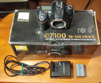 CÁMARA DSLR NIKON D7100 24,1 MP | CUERPO, BATERÍA, CARGADOR | SC: 56.486 | USADA EN EXCELENTE ESTADO!  Foto 1 de 4