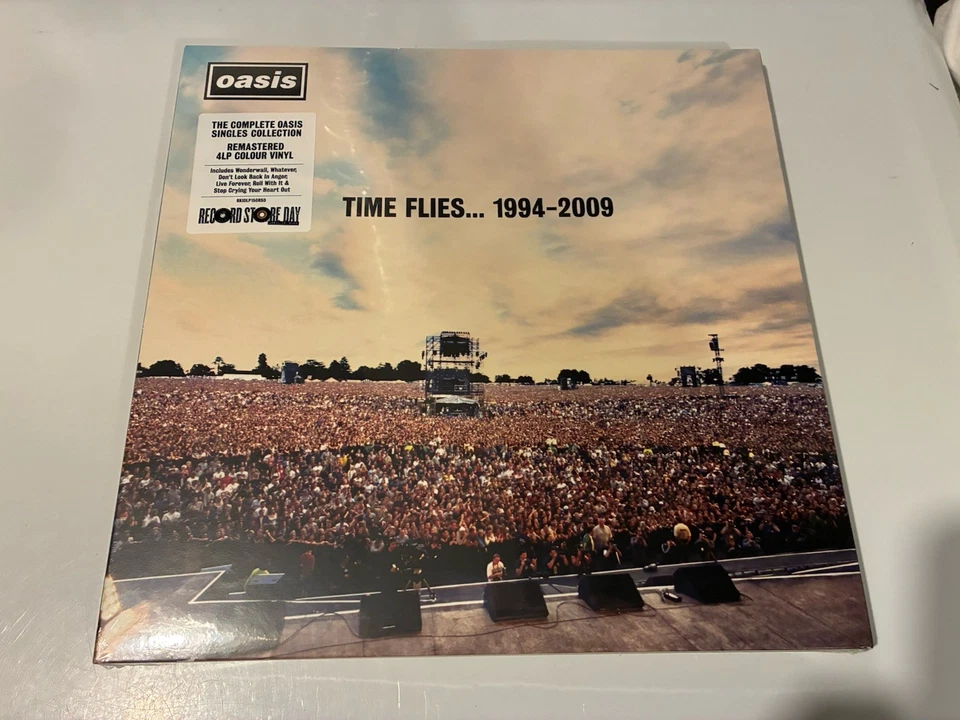 OASIS Time Flies.. 1994-2009 4LP Color Vinyl Boxset RSD 2025 SEALED/MINT - Image 1 of 2