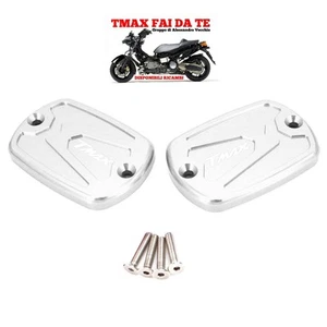 TAPPI COPERCHI VASCHETTA SERBATOIO OLIO FRENI TMAX 500 530 560 COLORE ARGENTO - Foto 1 di 1