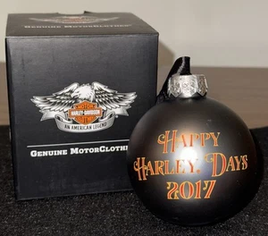 Harley Davidson 2017 bola de vidrio bulbo adorno Santa saco de juguetes 96909-18V sin usar, en caja - Imagen 1 de 3