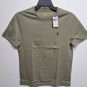 Polo Ralph Lauren Men's Classic Fit Olive 100% Cotton Crew Neck T-Shirt M New - Picture 1 of 9