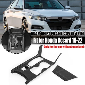 Cubierta interior del marco del panel de cambio de marchas para Honda Accord 2018 fibra de carbono - Imagen 1 de 11