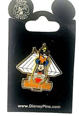 Nuevo de Lote Antiguo 2008 Parques Disney Space Mountain Prendedor Comercial Mickey Mouse y Goofy Prendedor Deslizante Foto 1 de 4