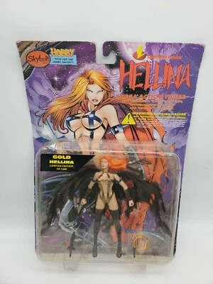 Figura de acción Skybolt Toyz Lightning Comic 1997 vintage Hellina Gold Limited 6" Foto 1 de 4