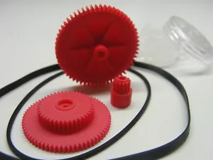 Para GRUNDIG CF 5100 RPC 30000 CF5000-2 correas engranajes y juego de reparación de grasa - Imagen 1 de 3