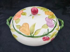 Plato De Verduras Cubierto Masons. Con Asas En Forma De Bucle. - Imagen 1 de 6