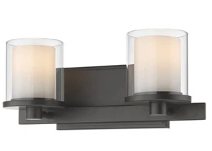 Z-Lite 1918-2V-LED Schema 2 Light 14-1/2"W Bathroom Vanity Light - Bronze - Picture 1 of 1