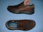 NEW Skechers Glides Calculous Mens 13 EWW Brown Relaxed Fit Loafers Shoes 64589
