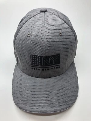 Gorra de béisbol Aeropostale Aero NY New York gris para hombre talla S/M elástica flexible Foto 1 de 4