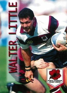 1996 NORTH HARBOUR NPC Rugby Union Card WALTER LITTLE All Blacks - Bild 1 von 2
