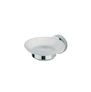 Essentials Soap Dish, Polished/Clear Glass Soap Dish Replacement, 2Pcs - Picture 1 of 3