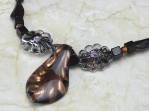 Collar colgante de vidrio fundido - Imagen 1 de 5