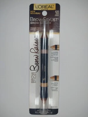 L'Oreal Paris Brow Stylist Brow Raiser Highlighter Concealer Duo 625 Deep - Image 1 of 2