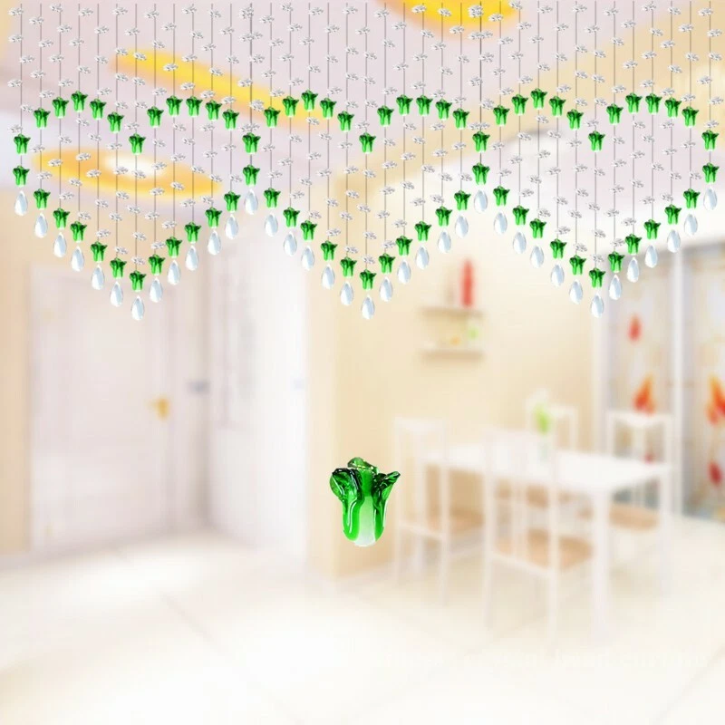 25 cuerdas cristal vidrio cuentas en forma de corazón cortina habitación entrada divisor decoración Foto 1 de 4