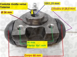 Wheel brake cylinder for: Komatsu Azzolini OM PGS Cesab forklift cylinder intern - Foto 1 di 6