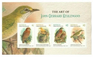 2018 Christmas Island The Art of J G Keulemans - Birds Stamps MS MUH - Picture 1 of 1