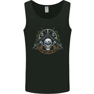 Sniper Ace One Shot Kill Paratrooper Navy Army Mens Tank Top - Picture 1 of 31