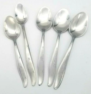 Mar-Crest CITATION Stainless Teaspoon Iced Tea Dinner SPOON Atomic Starburst - Picture 1 of 7