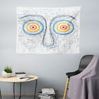 Psychedelic Wide Tapestry Face Hypnotic Eyes