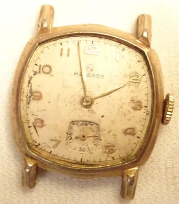 Helbros Wristwatch 17J Vintage Men's Parts or Repair - Image 1 of 4