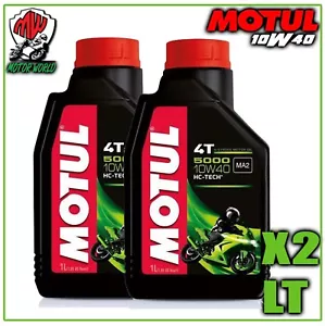 2 LT 2 LITROS ACEITE DE MOTOR MOTUL 5000 10W40 10/40 SEMISINTÉTICO 4T - Imagen 1 de 1