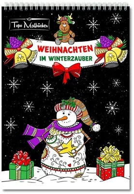 Malbuch für Erwachsene Weihnachten & Winter | Premium-Papier & Spiralbindung - Bild 1 von 4