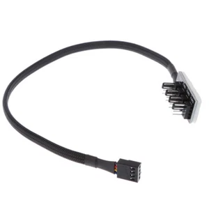 4-Weg PWM Splitter Hub PC-Kühler Lüfter Stromkabel 1x Buchse auf 4x Stecker - Picture 1 of 6
