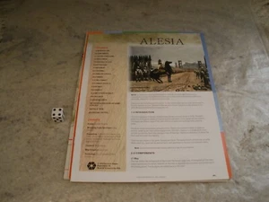 DECISION GAMES 2018 ALESIA GAME COMPLETE UNPUNCHED IN BAG - Picture 1 of 5
