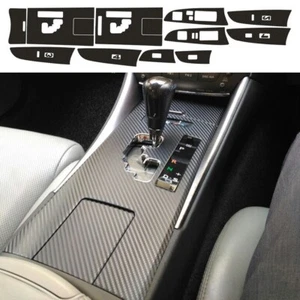 For LEXUS IS250 300 350 2006-2012 Carbon-Fiber Gear Shift Box Panel-Cover-Trim - Picture 1 of 12