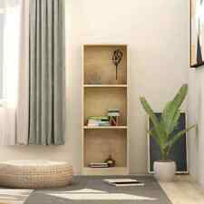 vidaXL 3-Tier Book Cabinet Sonoma Oak 40x24x108 cm Engineered Wood LSO UK