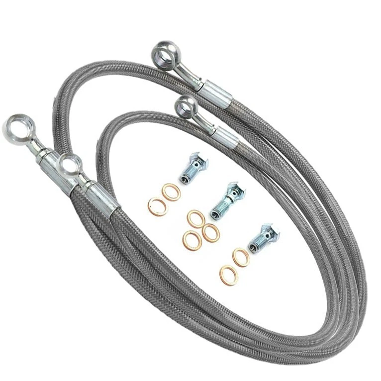 Rear+ Front Brake Hose Line For Yamaha YZ125 125X YZ250 YZ250F YZ250FX YZ250X - Image 1 of 1