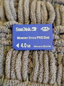 Sandisk 4GB Memory Stick Pro Duo Magic Gate Memory card - Blue - Picture 1 of 1